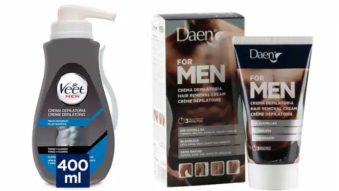Cremas depilatorias para hombres